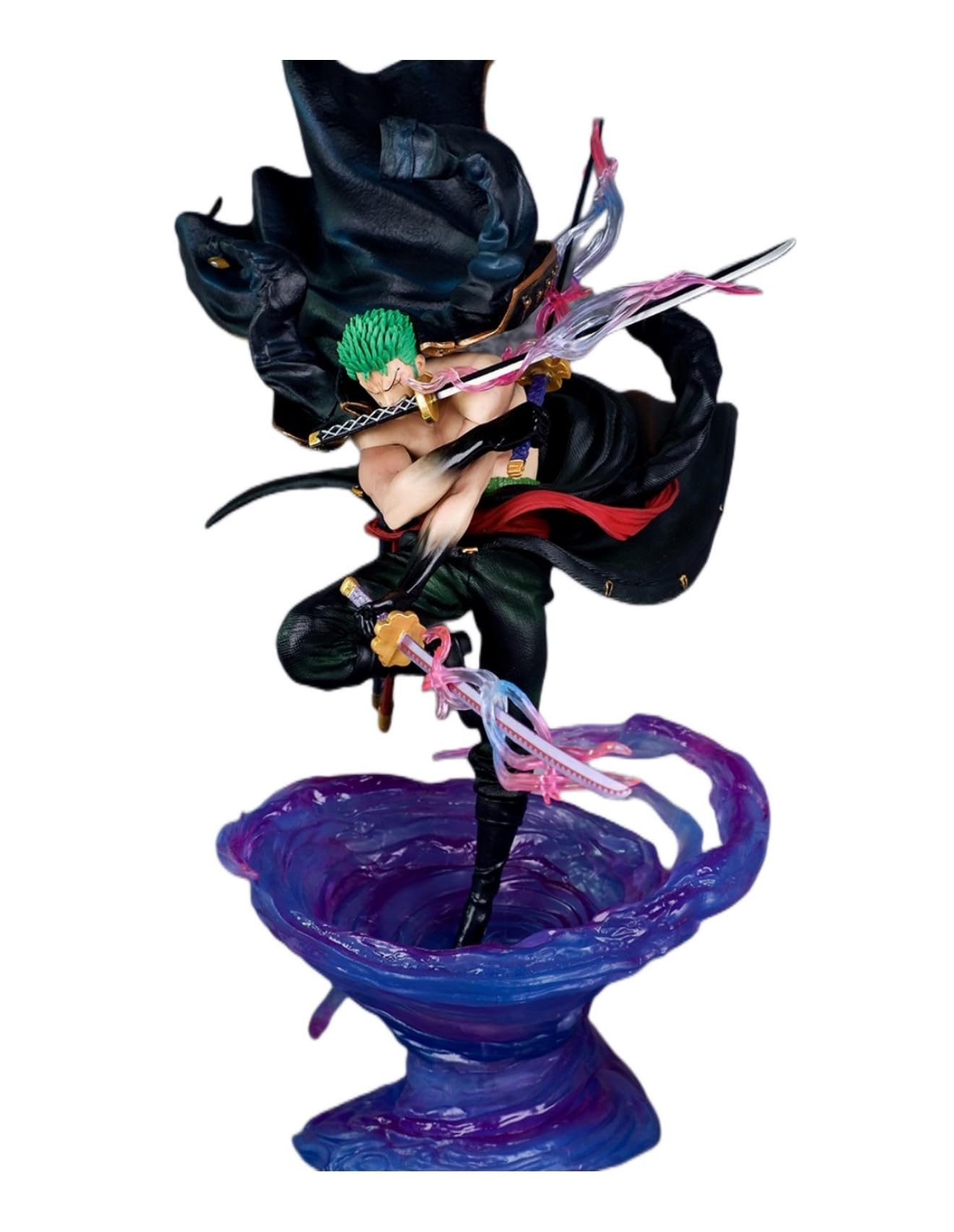 ワンピースGK三竜ゾロ竜巻二次元黒真珠改超巨大彫像フィギュア